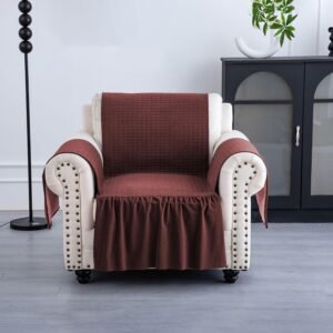 HOKIPO Elastic Stretchable Bubble Frill Sofa Cover