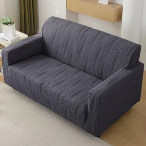 HOKIPO Jacquard Fully Covered Stretchable Sofa Cover 2 Seater