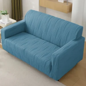HOKIPO Jacquard Fully Covered Stretchable Sofa Cover 2 Seater