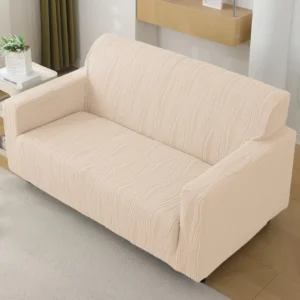 HOKIPO Jacquard Fully Covered Stretchable Sofa Cover 2 Seater