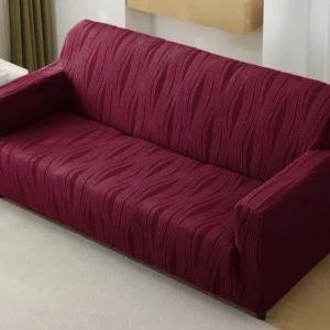 HOKIPO Jacquard Fully Covered Stretchable Sofa Cover 3 Seater