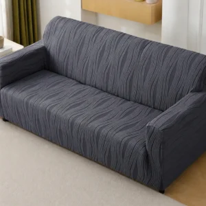 HOKIPO Jacquard Fully Covered Stretchable Sofa Cover 3 Seater