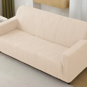 HOKIPO Jacquard Fully Covered Stretchable Sofa Cover 3 Seater