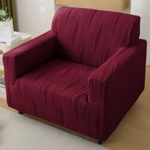 HOKIPO Jacquard Fully Covered Stretchable Sofa Cover 1 Seater