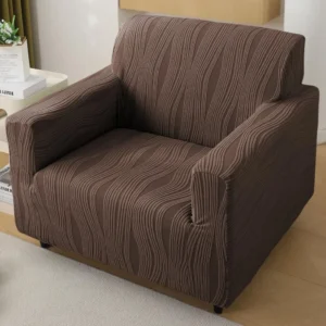 HOKIPO Jacquard Fully Covered Stretchable Sofa Cover 1 Seater