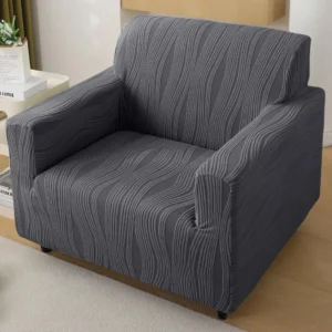 HOKIPO Jacquard Fully Covered Stretchable Sofa Cover 1 Seater