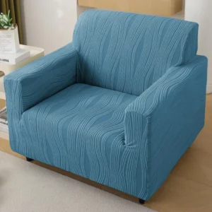HOKIPO Jacquard Fully Covered Stretchable Sofa Cover 1 Seater