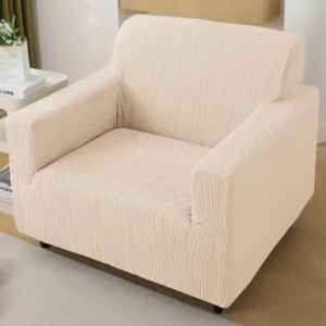HOKIPO Jacquard Fully Covered Stretchable Sofa Cover 1 Seater